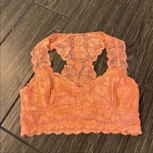 Anemone Bralette in Peach Size S/M